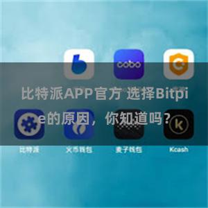 比特派APP官方 选择Bitpie的原因，你知道吗？