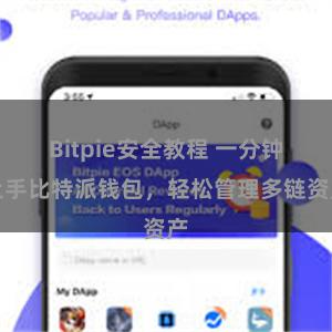 Bitpie安全教程 一分钟上手比特派钱包，轻松管理多链资产