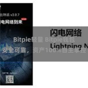 Bitpie轻量 Bitpie钱包安全可靠，资产100%自主掌控