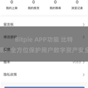 Bitpie APP功能 比特派：全方位保护用户数字资产安全