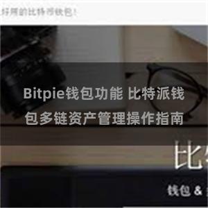 Bitpie钱包功能 比特派钱包多链资产管理操作指南