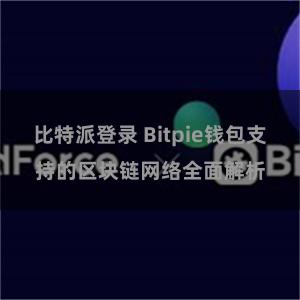 比特派登录 Bitpie钱包支持的区块链网络全面解析