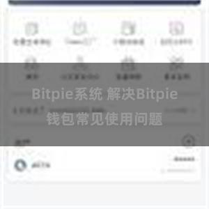 Bitpie系统 解决Bitpie钱包常见使用问题