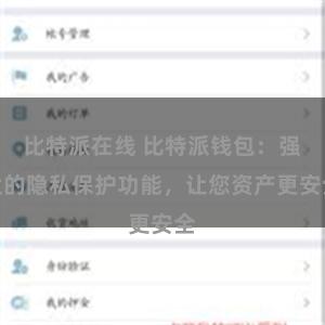 比特派在线 比特派钱包：强大的隐私保护功能，让您资产更安全