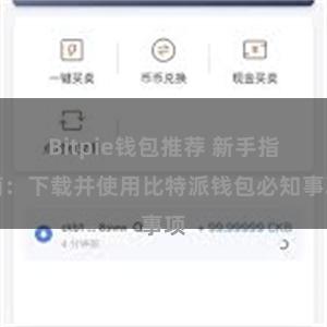 Bitpie钱包推荐 新手指南：下载并使用比特派钱包必知事项