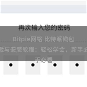 Bitpie网络 比特派钱包下载与安装教程：轻松学会，新手必看