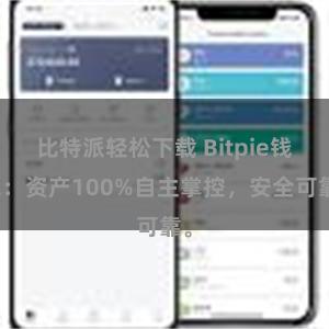 比特派轻松下载 Bitpie钱包：资产100%自主掌控，安全可靠。