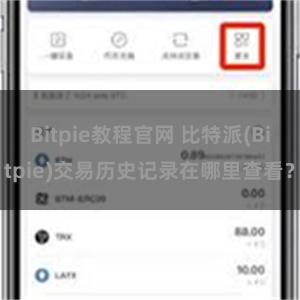 Bitpie教程官网 比特派(Bitpie)交易历史记录在哪里查看？