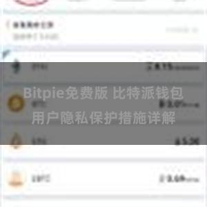 Bitpie免费版 比特派钱包用户隐私保护措施详解