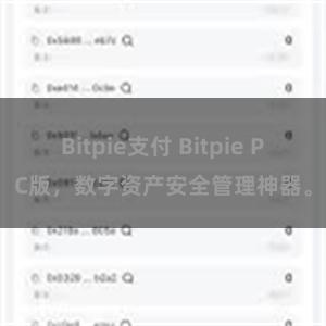 Bitpie支付 Bitpie PC版,数字资产安全管理神器。
