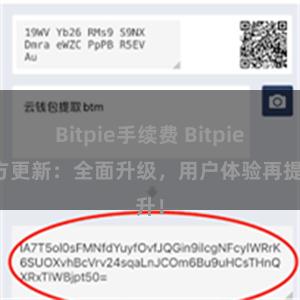 Bitpie手续费 Bitpie官方更新：全面升级，用户体验再提升！