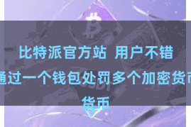 比特派官方站  用户不错通过一个钱包处罚多个加密货币
