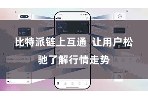 比特派链上互通  让用户松驰了解行情走势