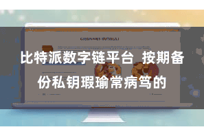 比特派数字链平台  按期备份私钥瑕瑜常病笃的